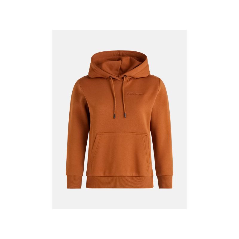 Peak Performance W Original Small Logo Hoo Sweatshirt Green Peak Performance