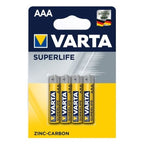 VARTA Superlife R03 AAA zinc-carbon battery pack (Zn-C; x 4) Baterie, akumulatorki i ładowarki/Baterie Your Sports Performance