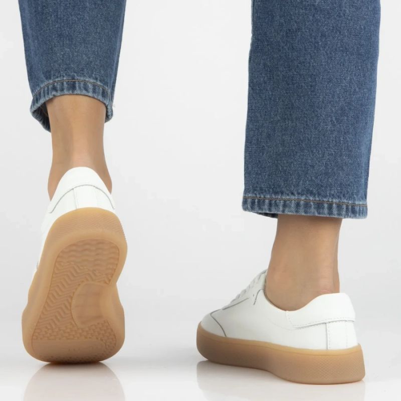 Women's leather platform shoes white Filippo DP7543/26 Filippo