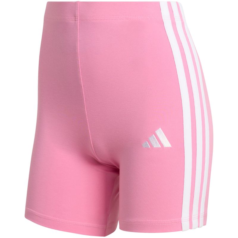 Women's adidas Essentials 3-Stripes High Waisted Biker Shorts Pink KT1625