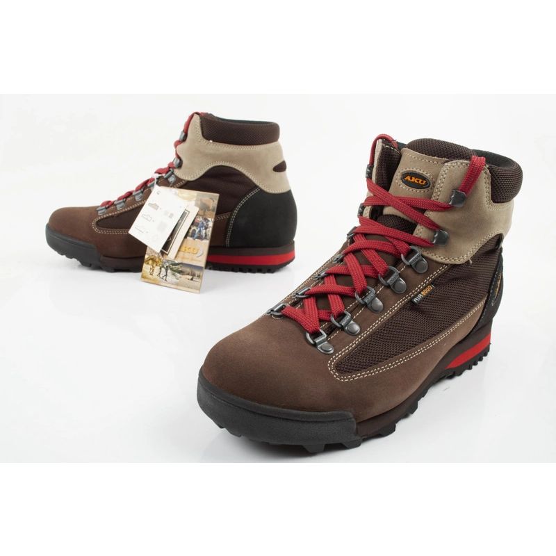 Aku Slope Gore-tex Men's Leather Ankle Trekking Shoes Brown Aku
