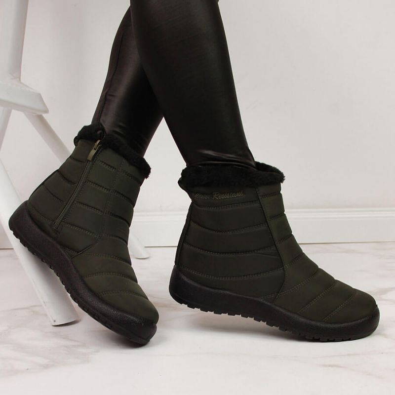 Waterproof snow boots with zipper NEWS W EVE181D khaki Footwear/Outdoor/News Your Sports Performance