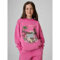 Girls' loose sweatshirt without hood 4F 4FJRSS26TSWSF2970-54S