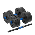 Bituminous adjustable dumbbells with connector 2x10kg REBEL ACTIVE In preparation Your Sports Performance