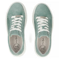 Women's leather sneakers openwork green Filippo DP7520/26 Filippo