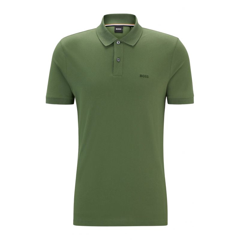 BOSS Pallas Open Green Regular Fit Men's Polo Shirt (50468301-381) Boss