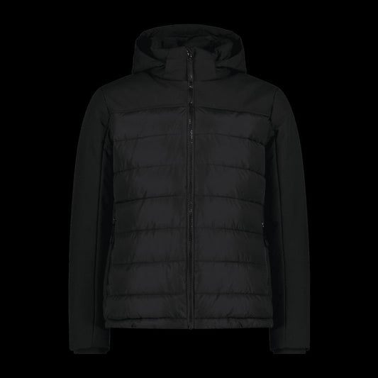 CMP men's winter jacket with hood, sports, insulated, black (34K0147/U901) CMP