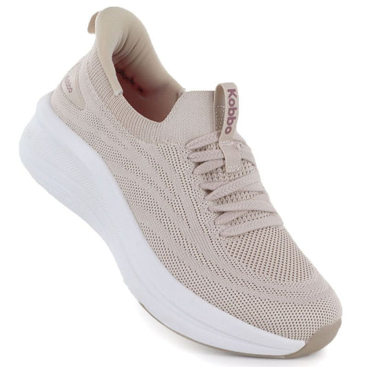 Beige women's platform sneakers Kobbo Vinceza 102421 Kobbo