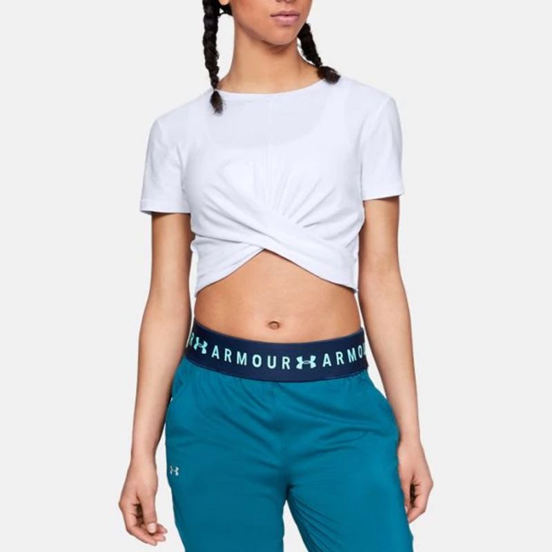 T-shirt Under Armor Lightweight Lux Crop Tee W 1305484-100 Clothing/Training Your Sports Performance