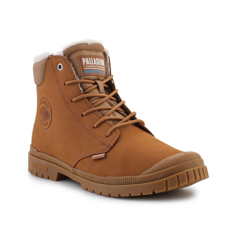Palladium sp20 Cuff Leather Waterproof WL M 79067-257-M Mahogany shoes Footwear/Lifestyle/Palladium Your Sports Performance