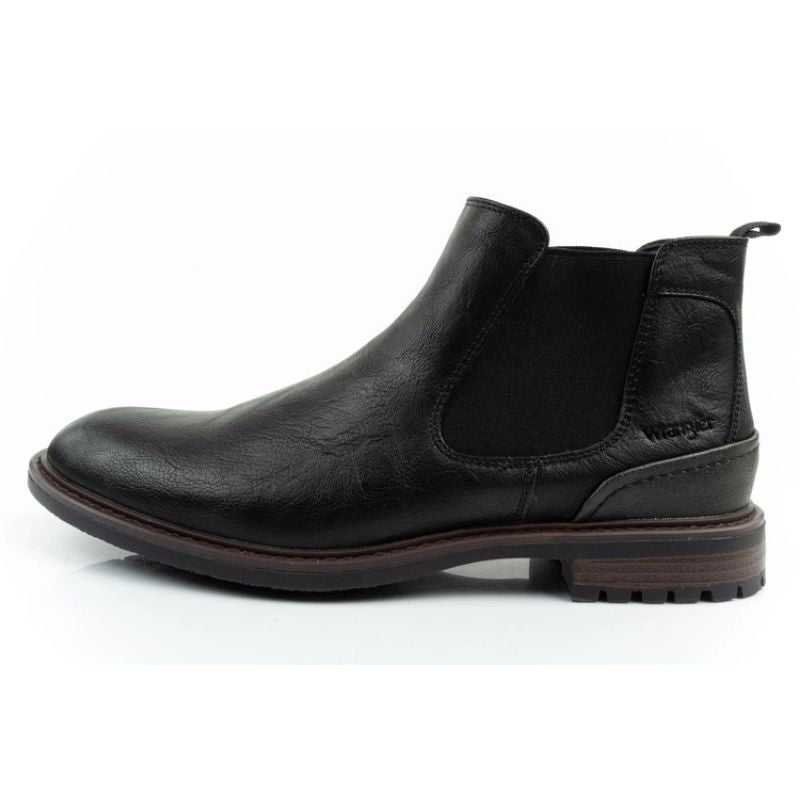 Wrangler Randy men's shoes Chelsea boots elegant fashionable slip-on black In preparation Your Sports Performance