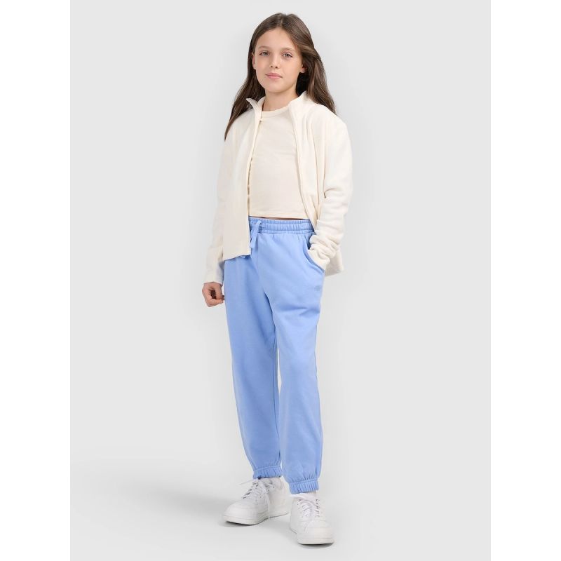 Regular fleece without hood for girls 4F 4FJRSS26TFLEF507-11S 4f