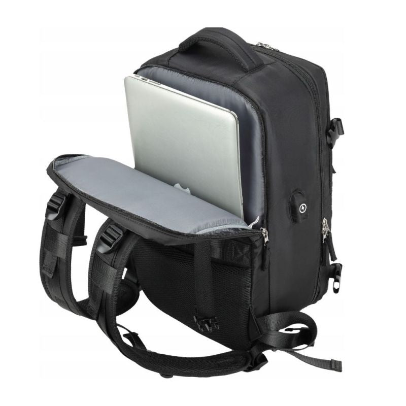 NOVEEN CTB400 Black Cabin Travel Backpack 40x20x25 Bagaż/Plecaki Your Sports Performance