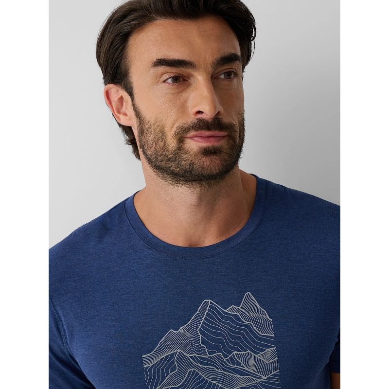 Men's trekking t-shirt made of bamboo fiber 4F 4FRAW26TFTSM2963-32M