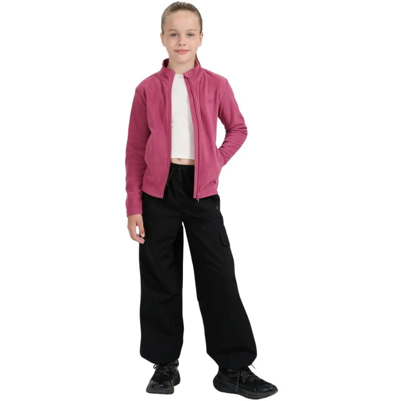 Fleece for girls 4F F346 dark purple 4FJWAW25TFLEF346 50S 4f