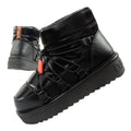 D.Franklin women's snow boots winter fashionable insulated ankle boots black D.Franklin