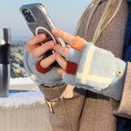 Women's/children's winter telephone gloves - blue Hurtel