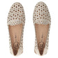 Women's leather openwork shoes, beige, Filippo DP7710 Filippo