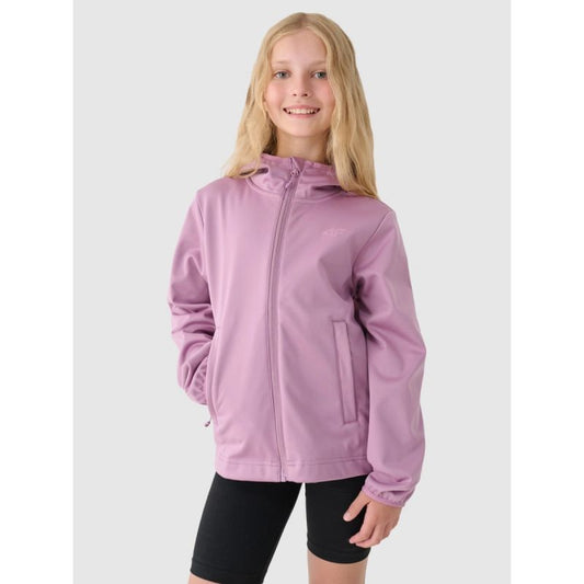 Windproof softshell jacket with neodry 5000 membrane for girls 4F Junior 4FJWAW24TSOFF261-54S *Kategoria tymczasowa Your Sports Performance
