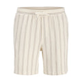 Jack&Jones men's striped shorts JPSTJAIDEN COBA STRIPE JOG SHORTS REG SN 12274413 Antique White Stripes Jack&Jones