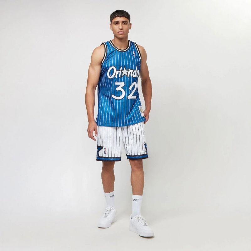 Mitchell & Ness Men's T-Shirt Orlando Magic NBA Swingman Road Jersey Magic 94 Shaquille O'Neal SMJYGS18193-OMAROYA94SON In preparation Your Sports Performance