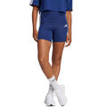 Women's adidas Essentials 3-Stripes High Waisted Biker Shorts Blue JE1225