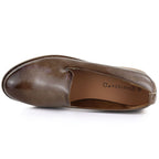 Women's patent leather shoes, beige, Potocki 19337 Potocki