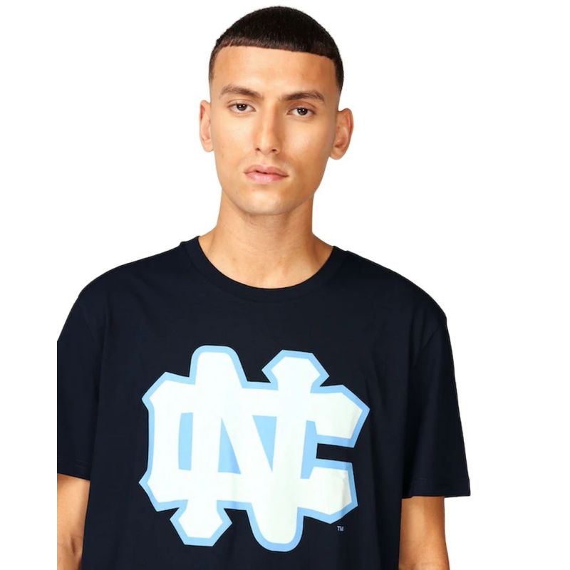 Mitchell &amp; Ness NCAA University Of North Carolina Large Logo Tee M BMTRINTL1272-UNCNAVY Clothing/Lifestyle/T-shirts/Mitchell & Ness Your Sports Performance