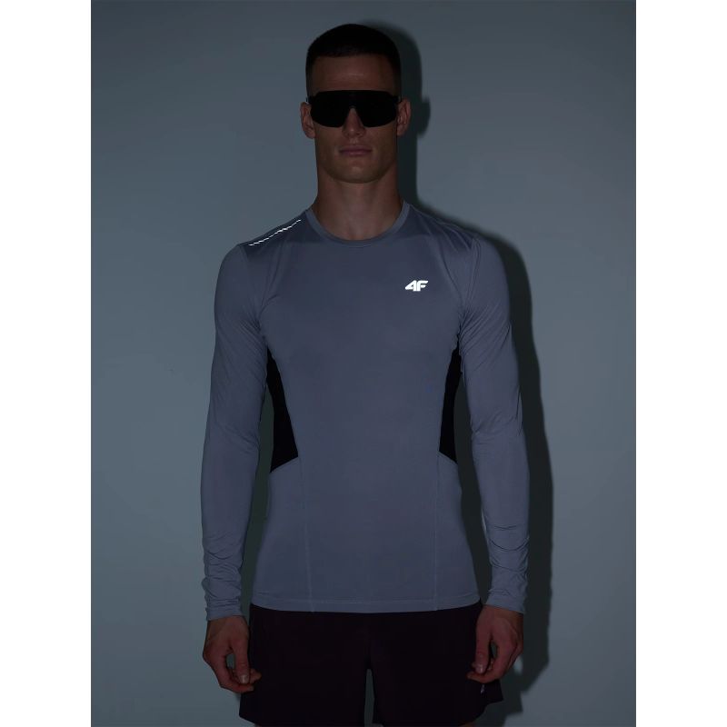 Men's quick-drying running longsleeve 4F 4FWAW24TFLOM252-27S *Kategoria tymczasowa Your Sports Performance
