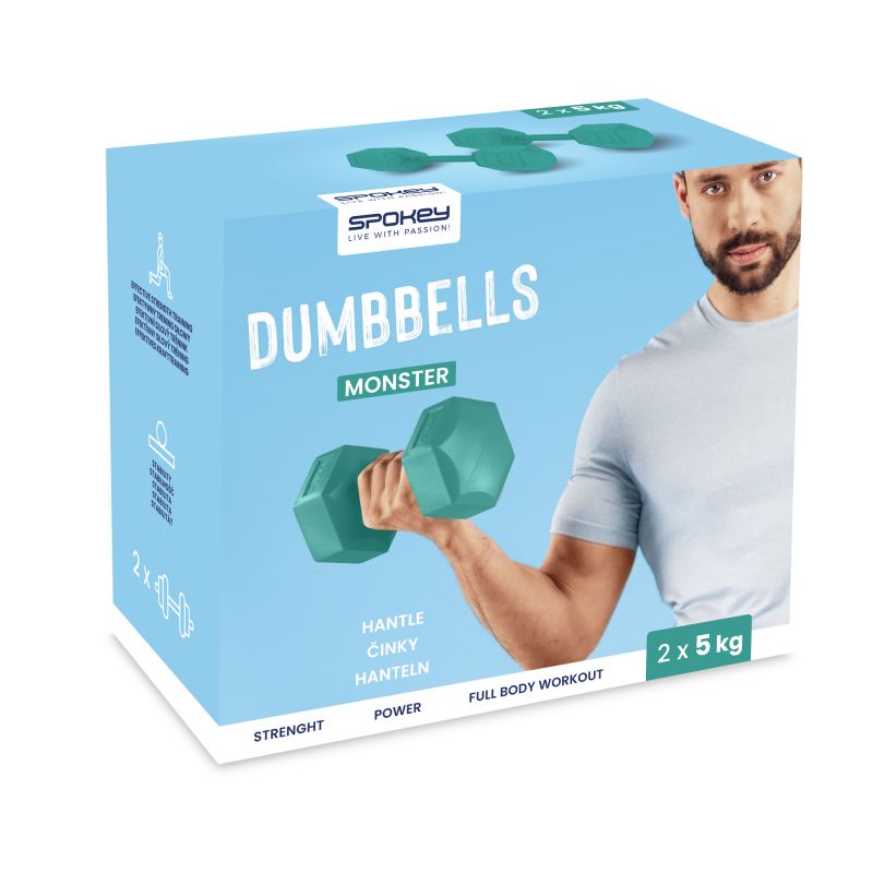 Spokey Monster dumbbells 2x 5 kg SPK-943622 Accessories/Training equipment Your Sports Performance