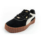 Puma women's sports shoes sneakers Carina 3.0 leather black fashionable