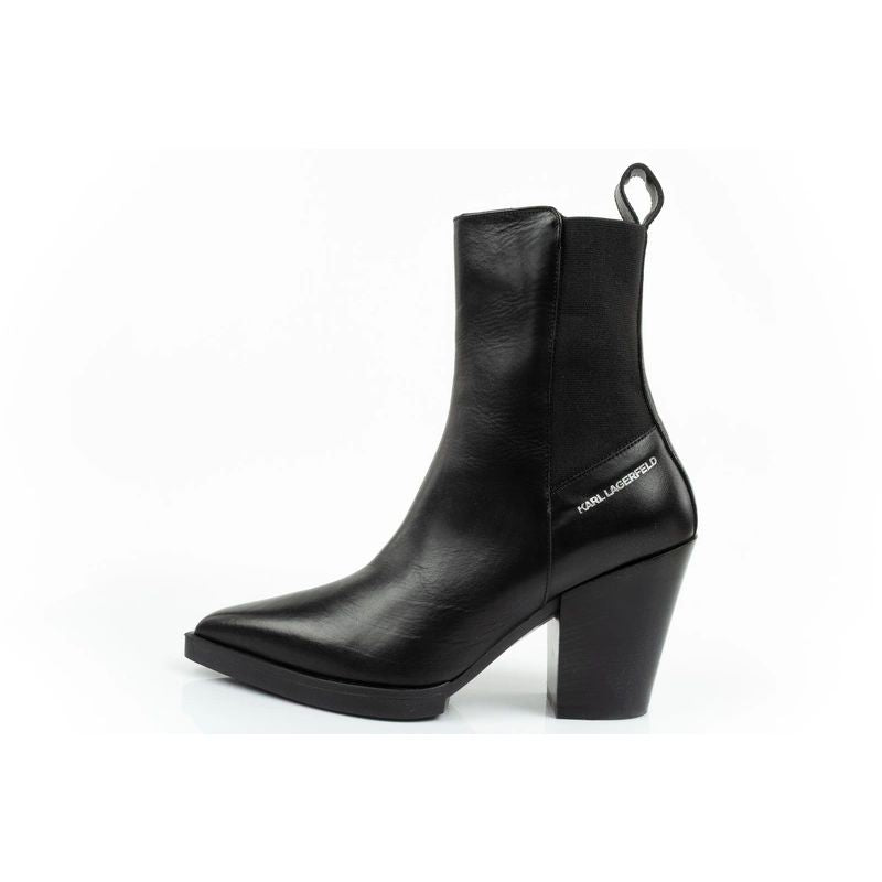 Karl Lagerfeld Cowboy Boots Women's Leather Cowboy Boots Black In preparation Your Sports Performance