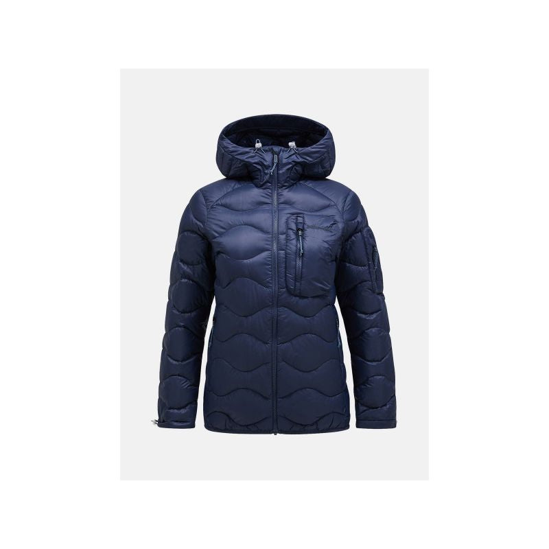 Peak Performance W Helium Utility Down Hood Jacket Navy Blue Import z PMSport Your Sports Performance
