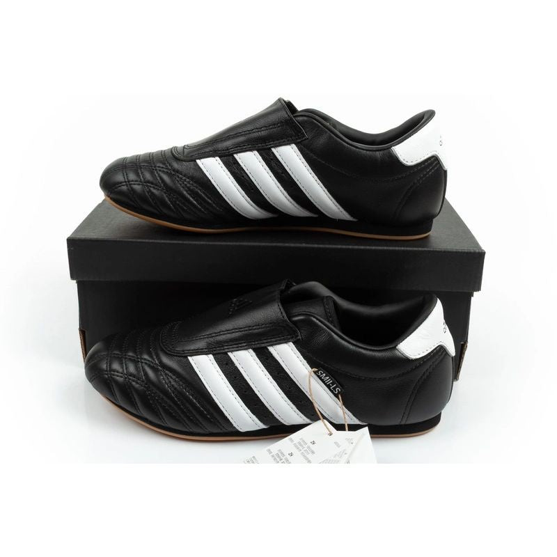 Adidas Women's Taekwondo Sports Shoes Black Leather Slip-On adidas