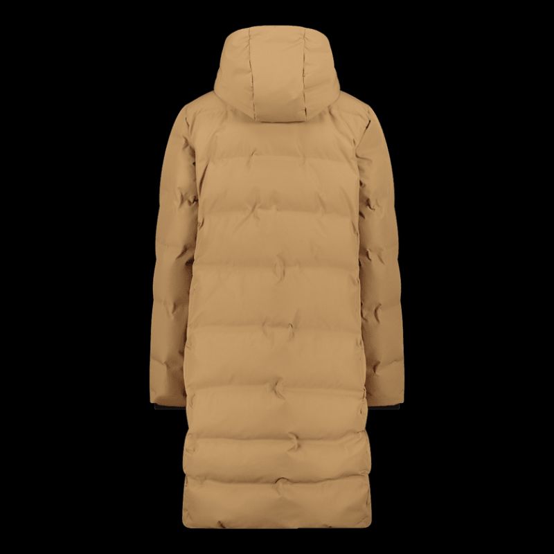 CMP women's long hooded jacket, winter waterproof, insulated, beige (34K0096/P814) In preparation Your Sports Performance