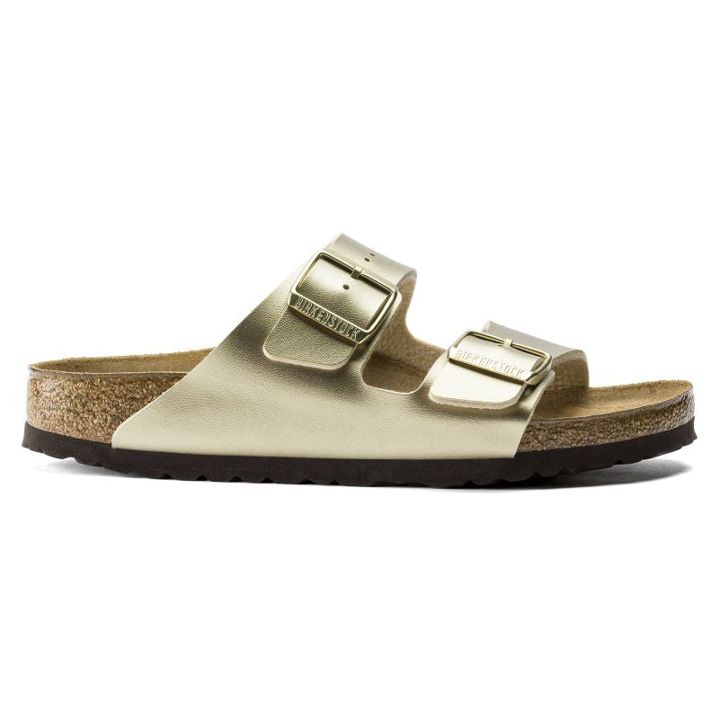 Birkenstock Arizona Birko-Flor Gold Women's Slides Regular Wide (1016110) Footwear/Lifestyle/Brinkenstock/Klapki/chodaki Birkenstock