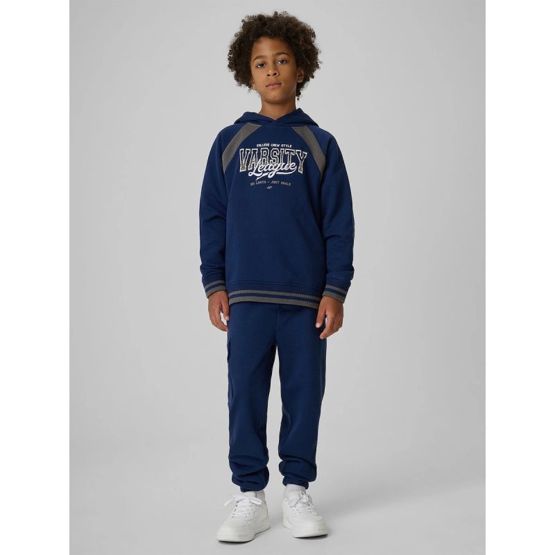 Boys' Loose-Fit Hooded Sweatshirt 4F 4FJRAW26TSWSM3193-31S