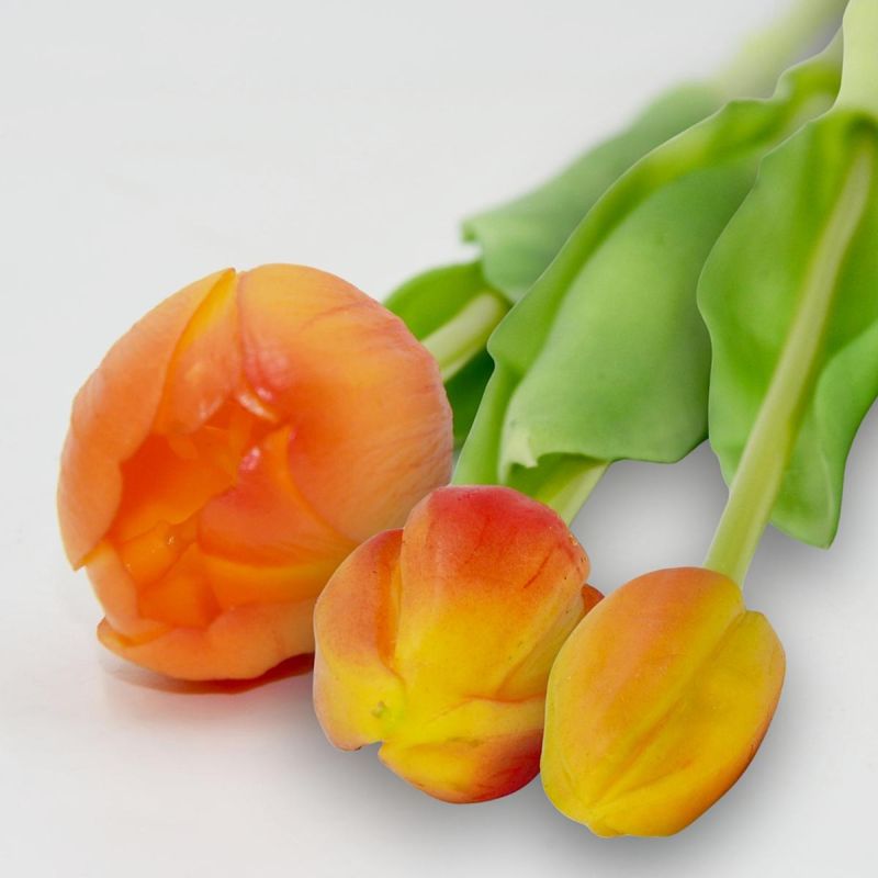 BOUQUET OF 5 ORANGE TULIPS 39 CM LIFE-LIKE SPRING DECORATION Home and Garden/Equipment Your Sports Performance