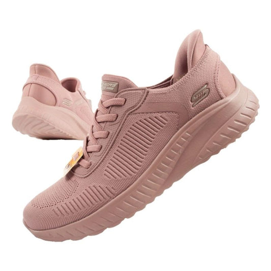 Skechers Bobs Squad-Chaos women's comfortable SLIP-INS sports shoes pink In preparation Your Sports Performance