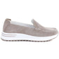 Leather moccasins with a thick sole, openwork, fango Jezzi 9793 Jezzi