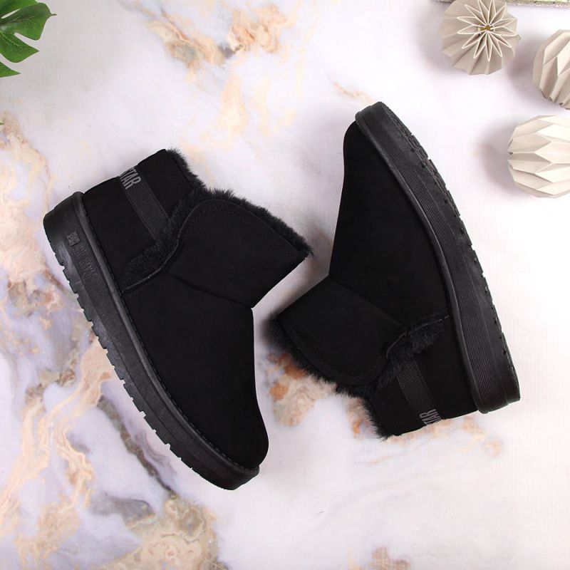 Black snow boots on the Big Star W INT1752 platform Footwear/Lifestyle Your Sports Performance