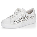 Rieker W RKR641 leather comfort shoes white