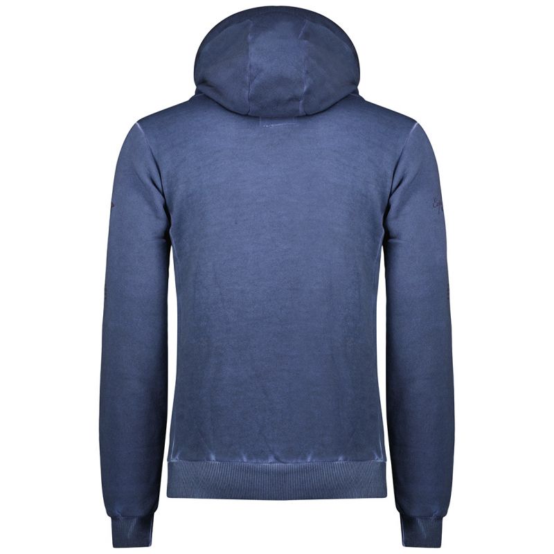 Geographical Norway Gymclass EO Tiedye Badge Sweatshirt M WU8270H-GNO-NAVY Clothing/Outdoor/Geographical Norway Your Sports Performance