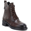 Brown Women’s Leather Ankle Boots Vinceza 86444
