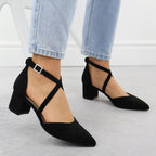 Sergio Leone SK-830 women's black block heel sandals Footwear Your Sports Performance