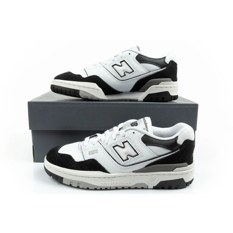 New Balance 550 youth sports shoes sneakers leather fashionable black white New Balance