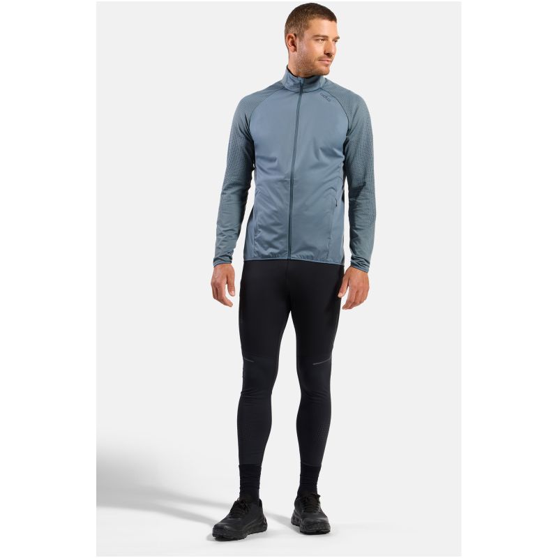 Men’s Odlo ZEROWEIGHT WARM HYBRID Jacket, grey