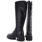 Women's leather ankle boots, black, Vinceza FIO27-67056