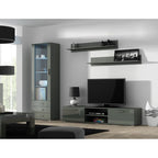 SOHO S1 display cabinet, grey/gloss grey Bufety i witryny/Bufety i witryny na drewnianej podstawie Your Sports Performance