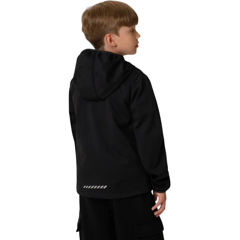 4F Boys' M598 Softshell Jacket Deep Black 4FJWAW26TSOFM598 20S